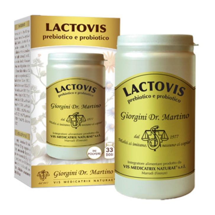 Lactovis Prebiotico e Probiotico Polvere 100 grammi Dr. Giorgini - Integratore Flora Intestinale
