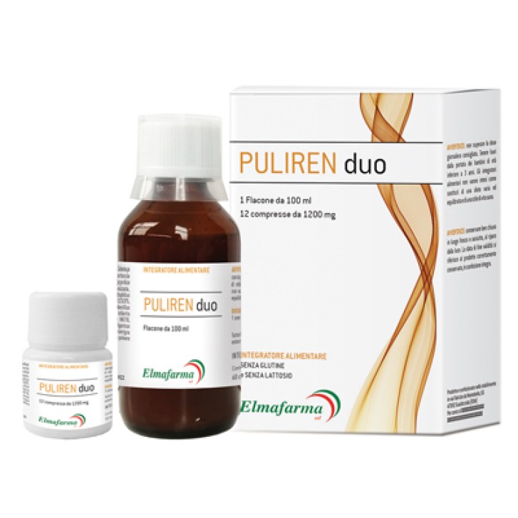 Puliren Duo 100 ml + 12 Compresse - Integratore Alimentare