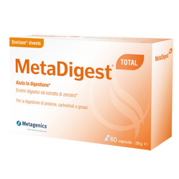MetaDigest Total 60 Capsule - Integratore Digestione Proteine