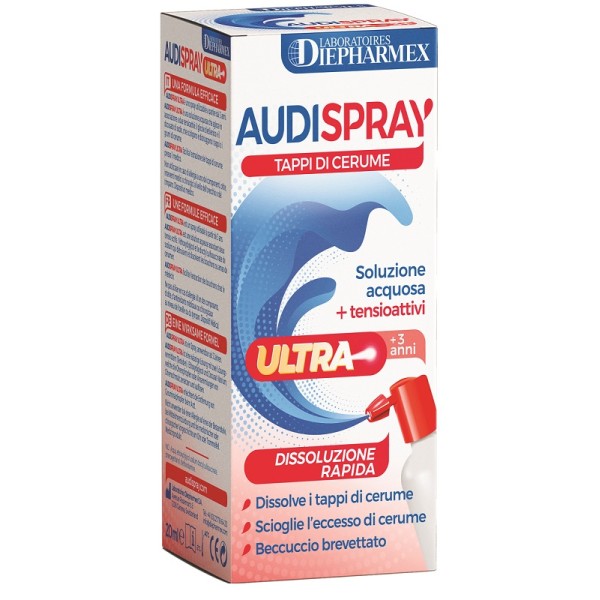 Audispray Ultra Soluzione Acquosa + Tensioattivi Spray 20 ml