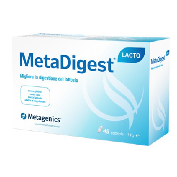 MetaDigest Lacto 45 Capsule - Integratore Digestione Lattosio