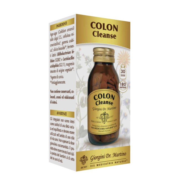 Colon Cleanse 180 Pastiglie Dr. Giorgini - Integratore Intestinale
