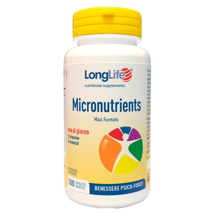 Longlife Micronutrients 100 Tavolette - Integratore Multivitaminico
