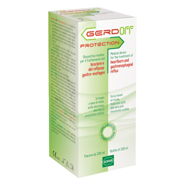 Gerdoff Protection Sciroppo 200 ml - Integratore Reflusso Gastroesofageo