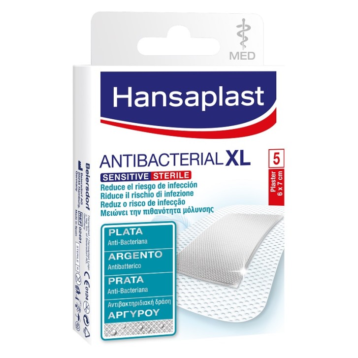 Hansaplast Sensitive Silver Cerotto XL 5pz