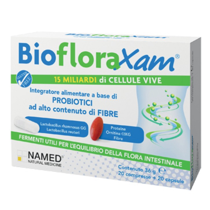 Named Biofloraxam 20 Compresse + 20 Capsule - Integratore Alimentare