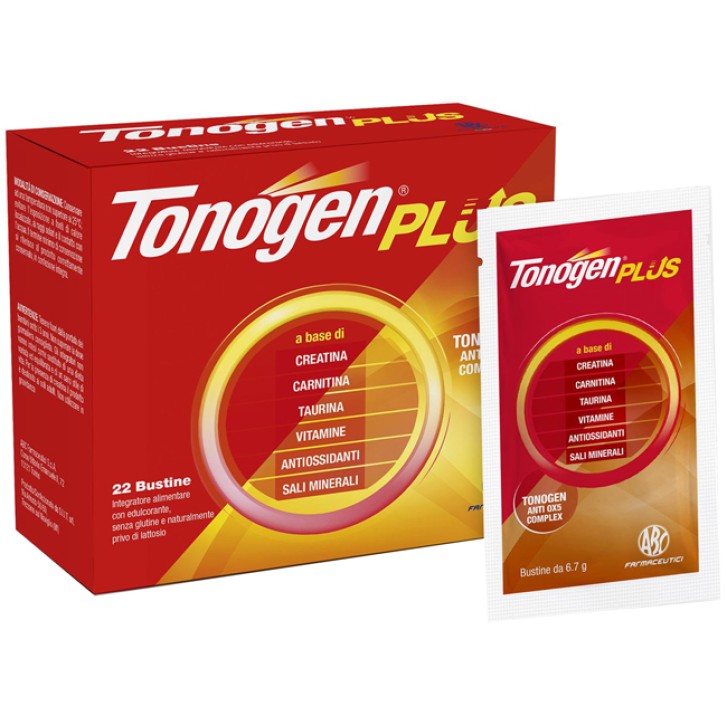 Tonogen Plus 22 bustine - Integratore Tonico Stanchezza e Affaticamento