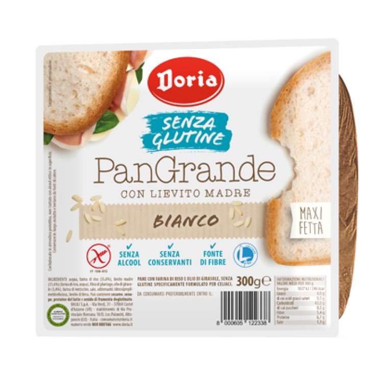Doria Pan Grande Bianco Senza Glutine 300 grammi