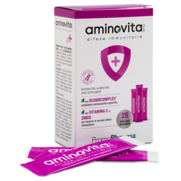 AminoVita Plus Difese Immunitarie 20 Stick PromoPharma - Integratore Difese Immunitarie