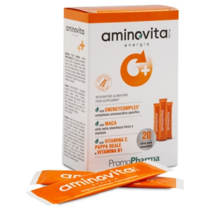 AminoVita Plus Energia 20 Stick PromoPharma - Integratore Alimentare