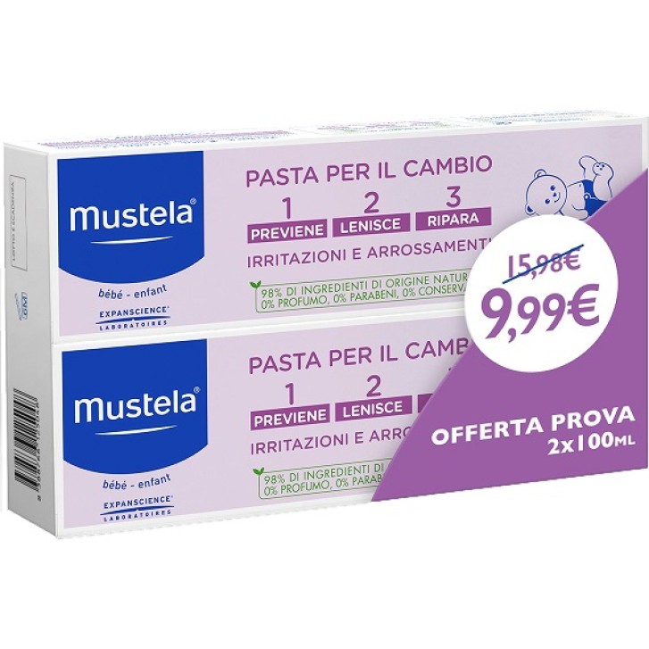 Mustela Bipack Pasta Cambio 1-2-3 100 ml