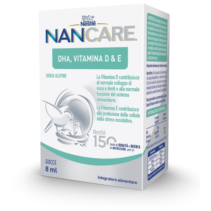 Nestle' Nidina Nancare DHA Vitamina D & E Gocce 8 ml