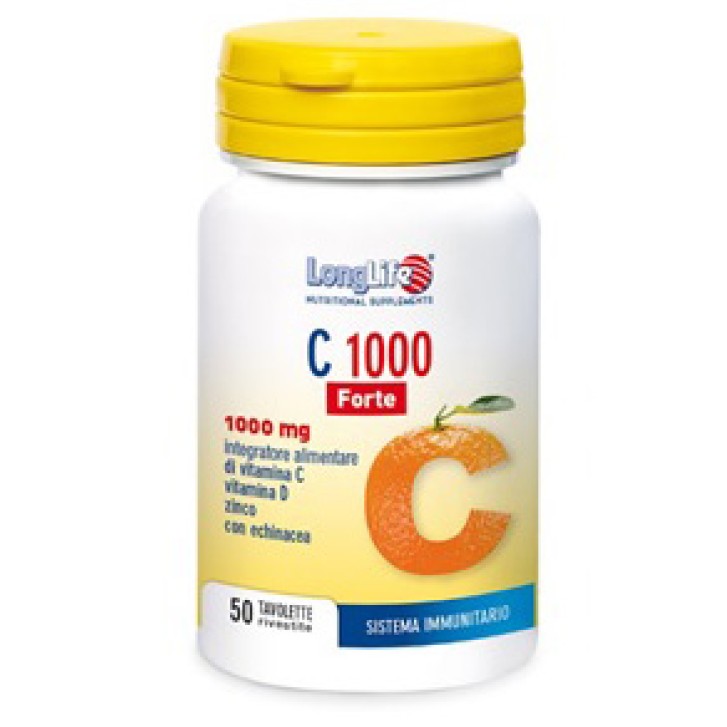 Longlife C 1000 Forte 50 Tavolette - Integratore di Vitamina C