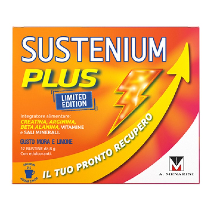Sustenium Plus Edizione Estate Gusto Mora e Lampone 12 Bustine - Integratore Alimentare