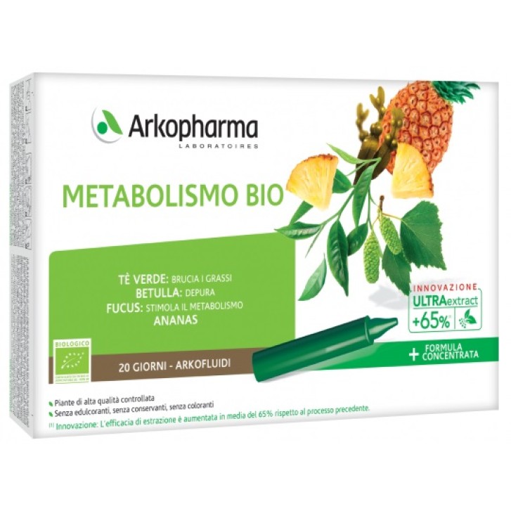 Arkofluidi Metabolismo Bio 20 Flaconcini - Integratore Equilibrio Corporeo