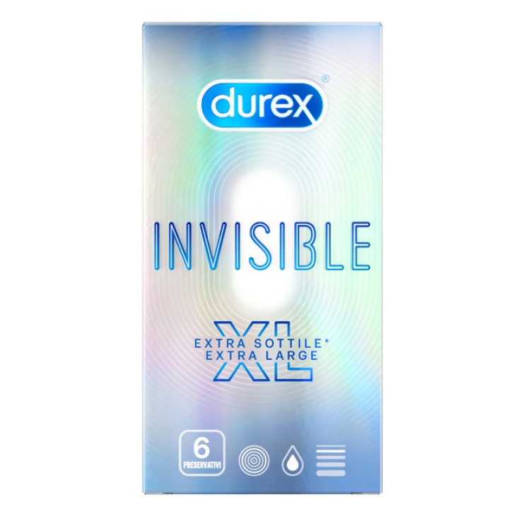 Durex Invisibile XL Profilattici Extra Sottili 6 pezzi