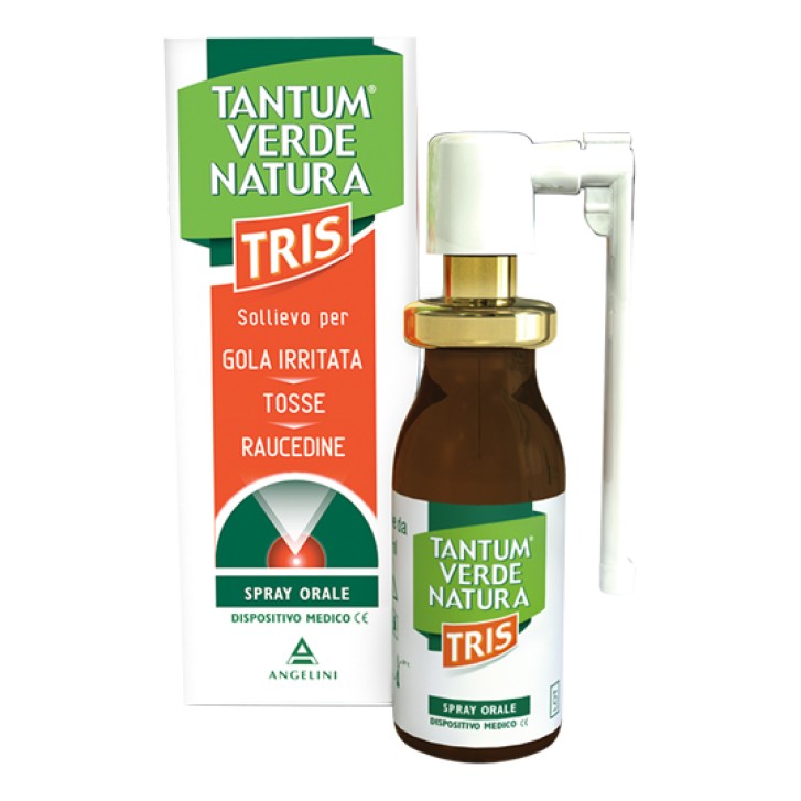 Tantum Verde Natura Tris Spray Mal di Gola 15 ml