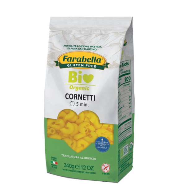 Farabella Bio Pasta Cornetti Mais-Riso 340 grammi