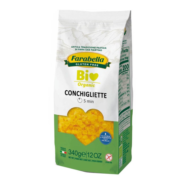 Farabella Bio Pasta Conchigliette Mais-Riso 340 grammi