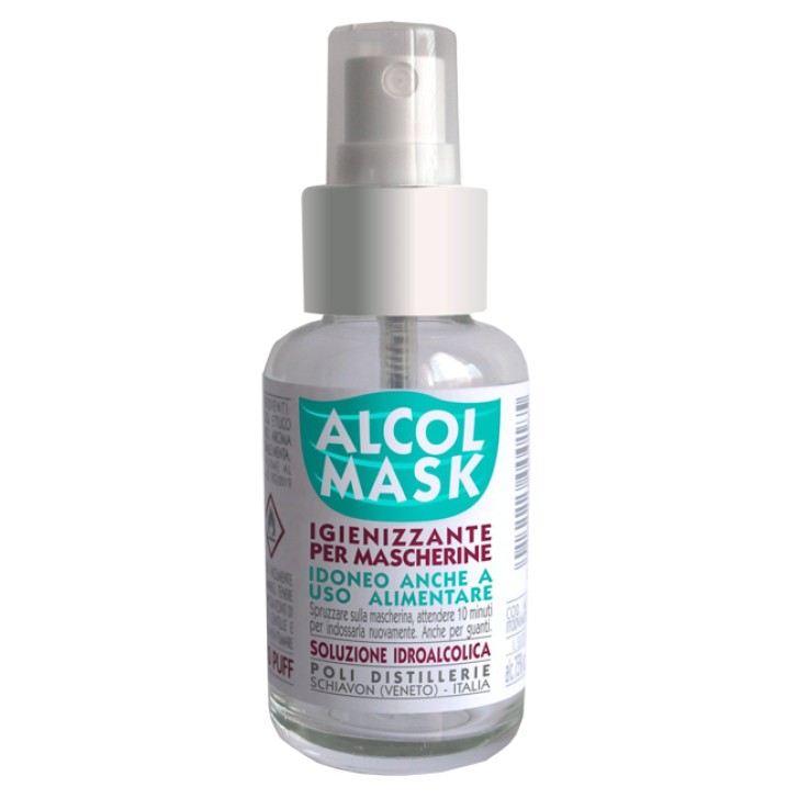 Alcol Mask Spray Igienizzante Multiuso con Alcool 75% 50 ml