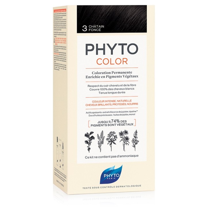 Phytocolor 3 Castano Scuro - Tintura Permanente per Capelli