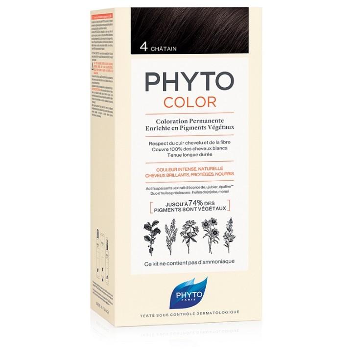 Phytocolor 4 Castano - Tintura Permanente per Capelli