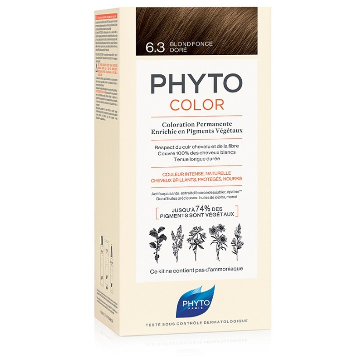Phytocolor 6.3 Biondo Scuro Dorato - Tintura Permanente per Capelli