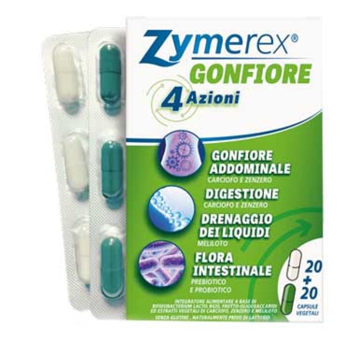 Zymerex Gonfiore 40 Capsule - Integratore Alimentare
