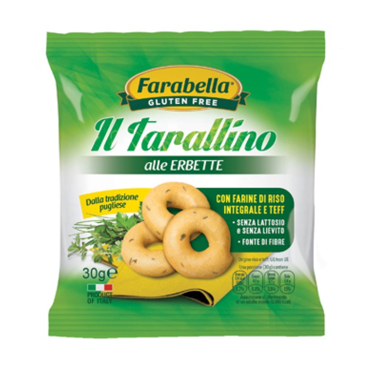 Farabella Senza Glutine Il Tarallino Erbette 30 grammi