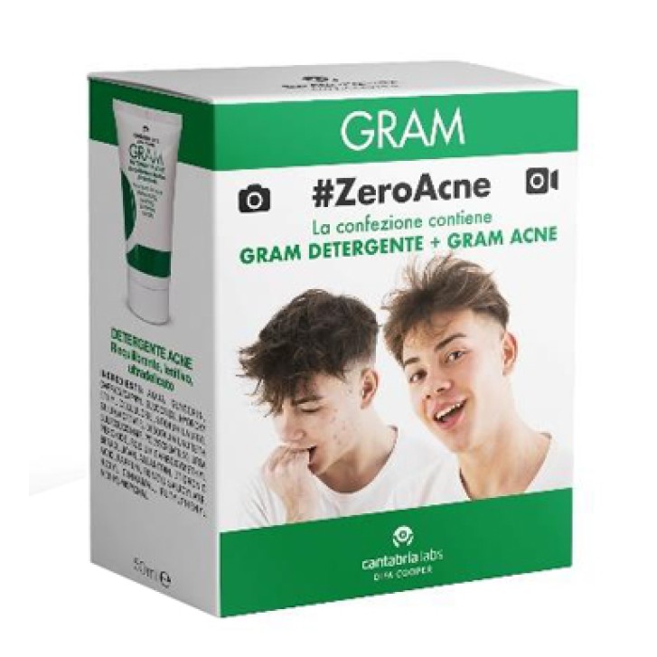 Gram Zero Acne Crema 50 ml + Detergente 50 ml