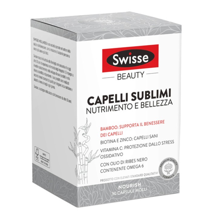 Swisse Beauty Capelli Sublimi 30 Capsule - Integratore Vitamine e Minerali
