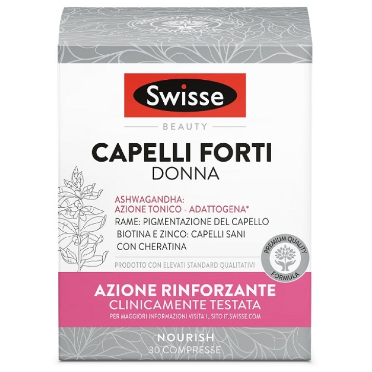 Swisse Beauty Capelli Forti Donna 30 Compresse - Integratore di Vitamine e Minerali