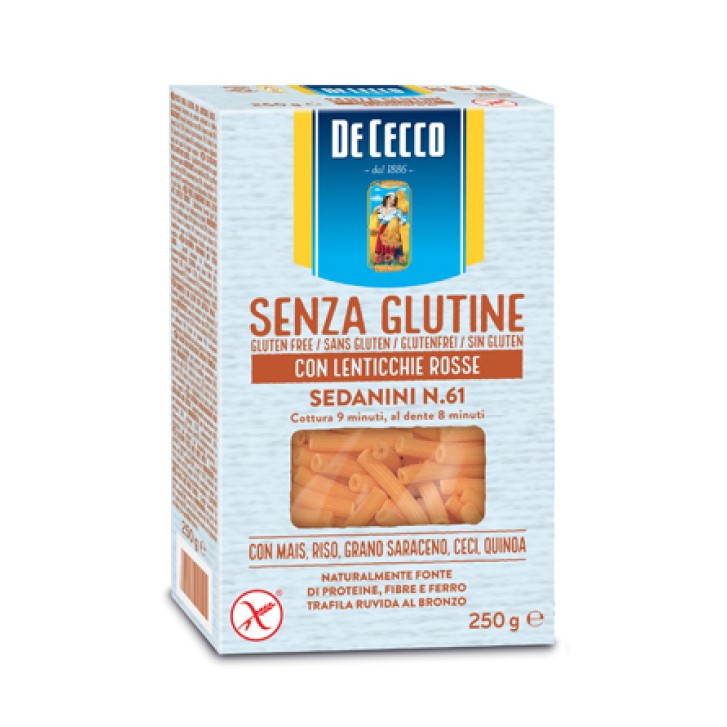 De Cecco Pasta Sedanini/Lent250 grammi