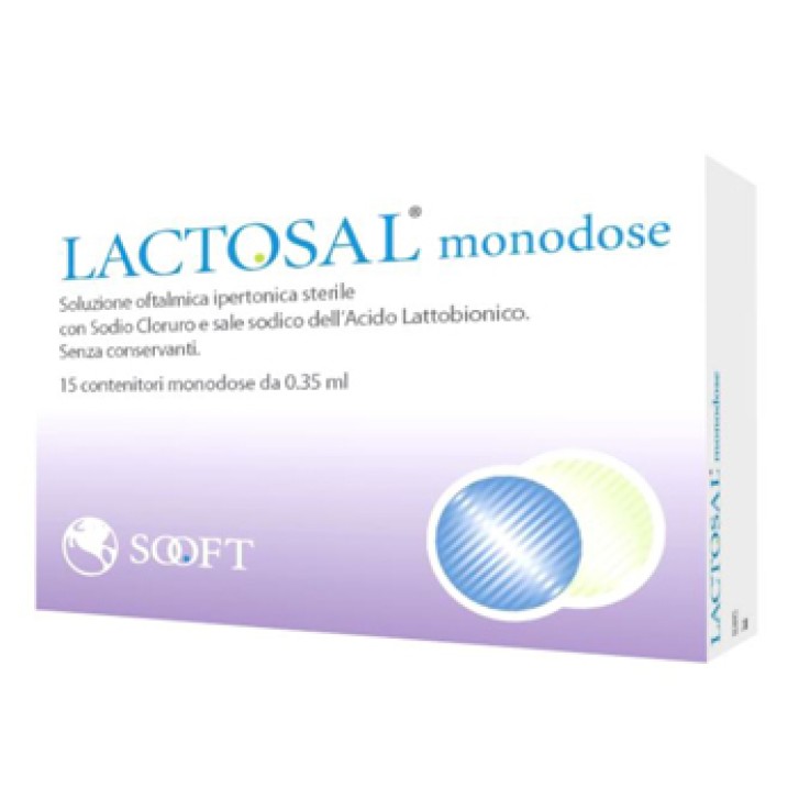 Lactosal Monodose Soluzione Oftalmica Ipertonica Sterile 15 Flaconcini