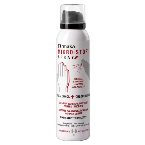 Farmaka Mikro Stop Spray Igienizzante Disinfettante con Alcool 100 ml