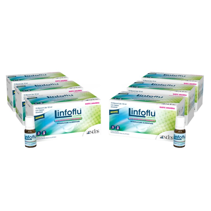 LinfoFlu Multipack 6 x 15 Flaconcini - Integratore Difese Immunitarie