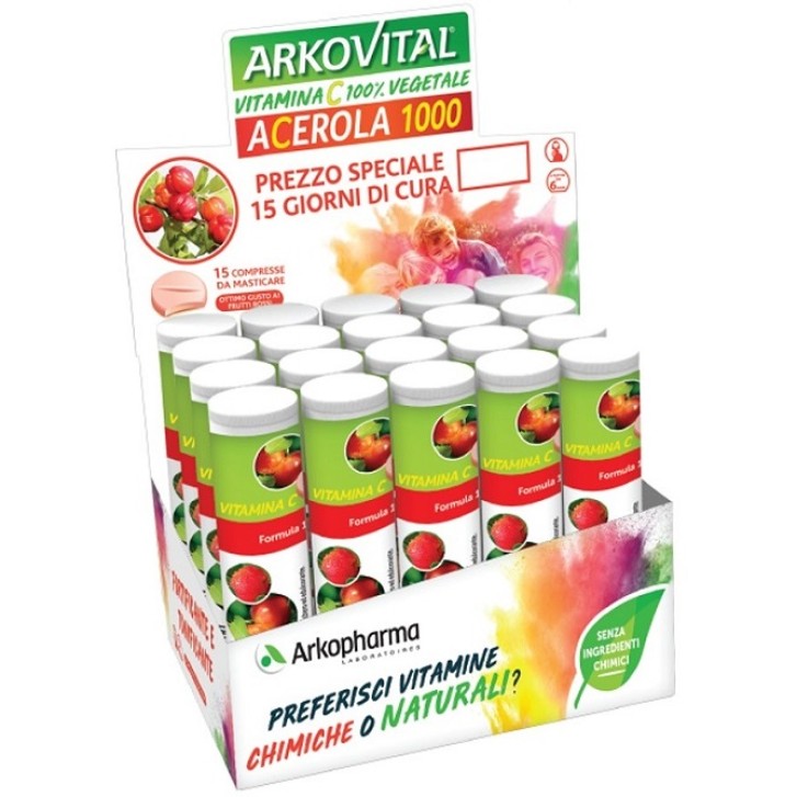 Arkovital Acerola Tubo 15 Compresse - Integratore Vitamia C