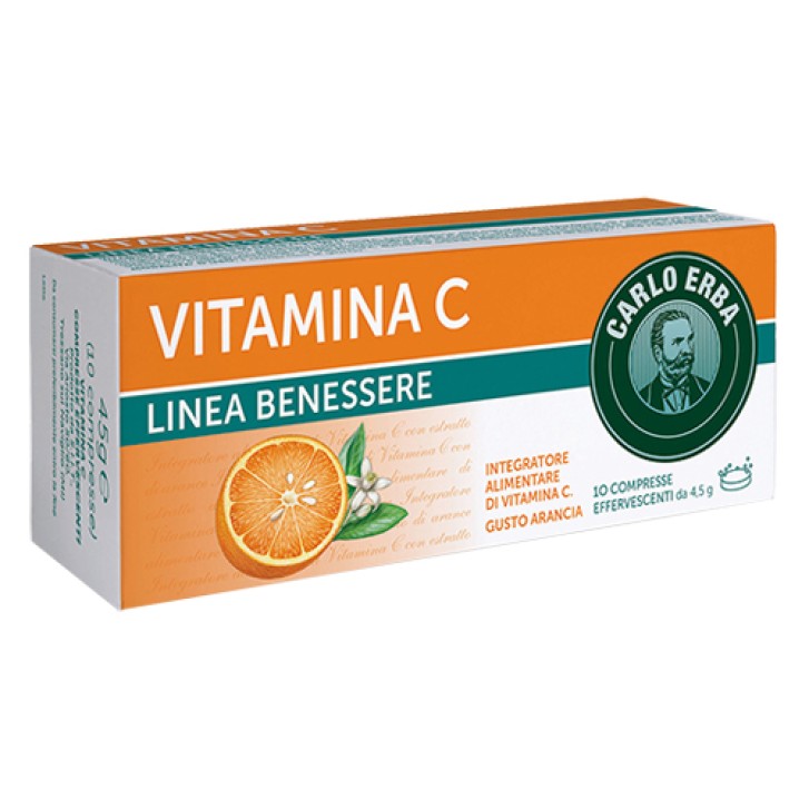 Carlo Erba Vitamina C Integratore 10 Compresse Effervescenti