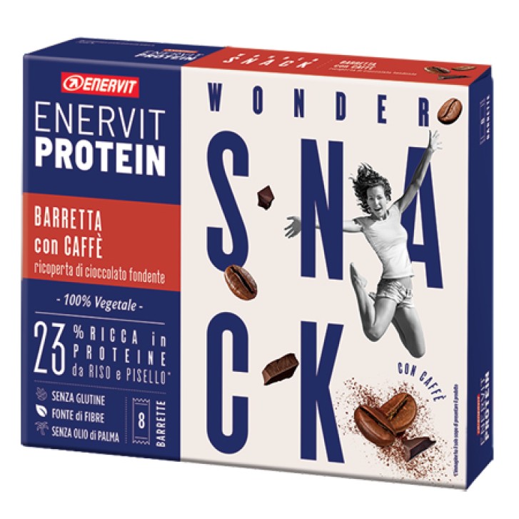 Enervit Protein Snack Caffe' Barrette Energetiche 8 pezzi