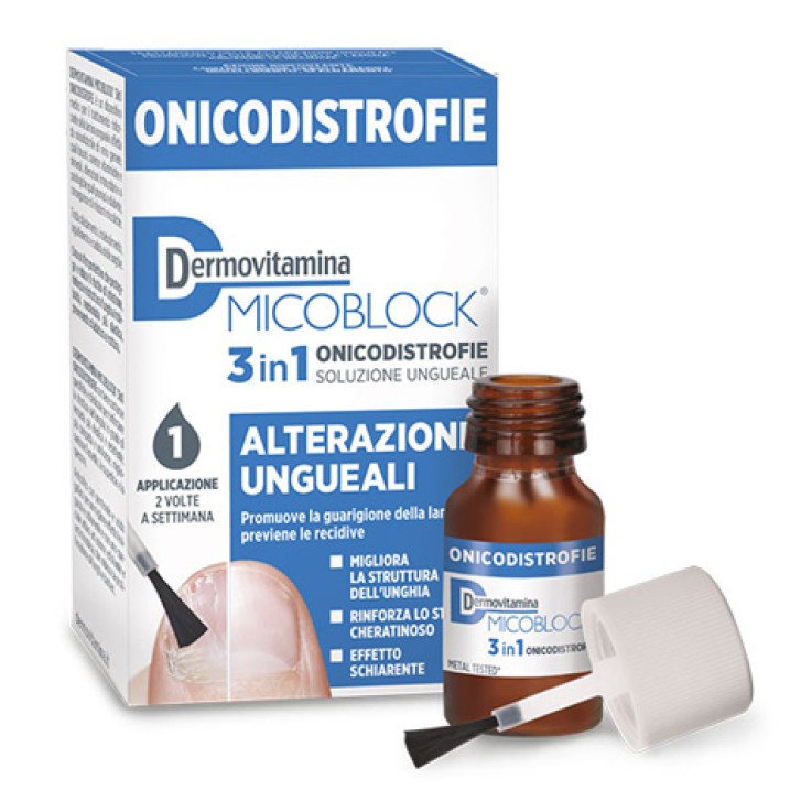 DermoVitamina MicoBlock 3in1 Onicodistrofie Soluzione Ungueale 7 ml