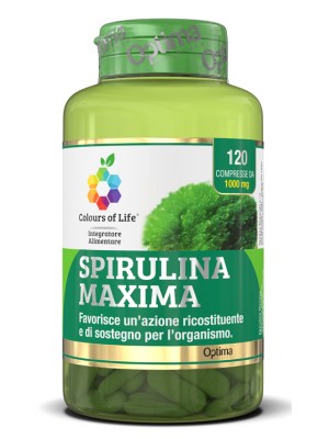 Optima Colour of Life Spirulina Maxima 60 Compresse - Integratore Ricostituente