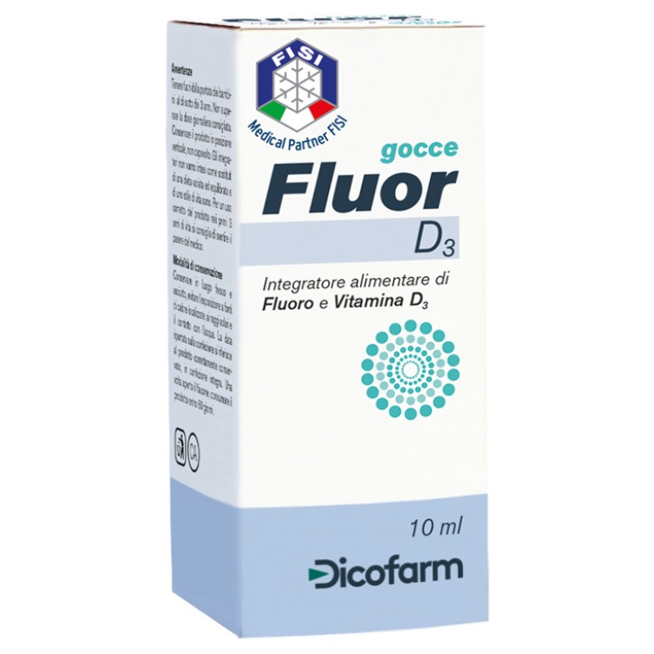 Fluor D3 Gocce 10 ml - Integratore Alimentare