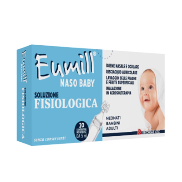 Eumill Naso Baby Soluzione Fisiologica 20 Flaconcini Monodose