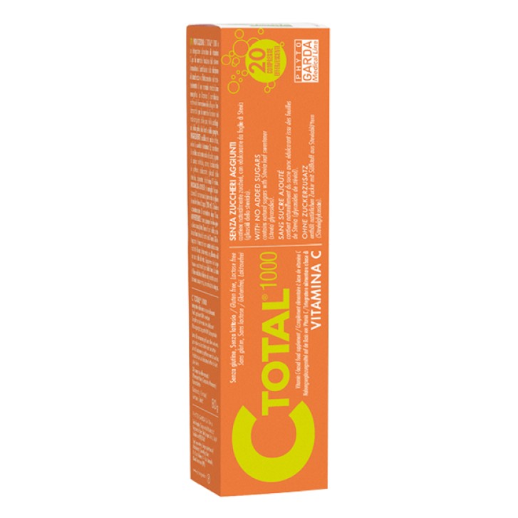 Phyto Garda C Total 1000 20 Compresse Effervescenti - Integratore di Vitamina C