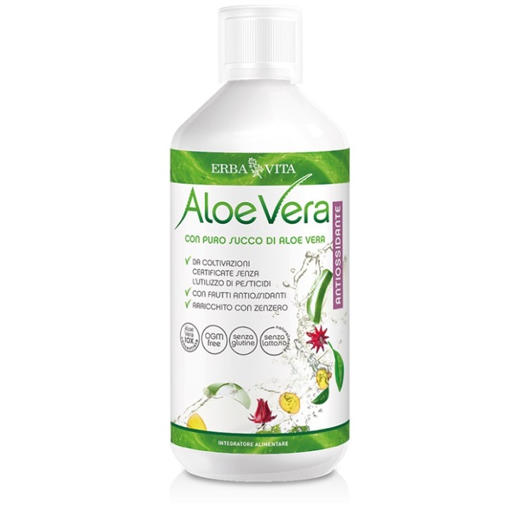 Erba Vita Aloe Vera Succo 500 ml - Integratore Antiossidante