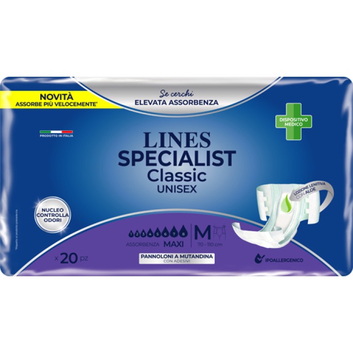 Lines Specialist Pannolone Classic Maxi 20 pezzi