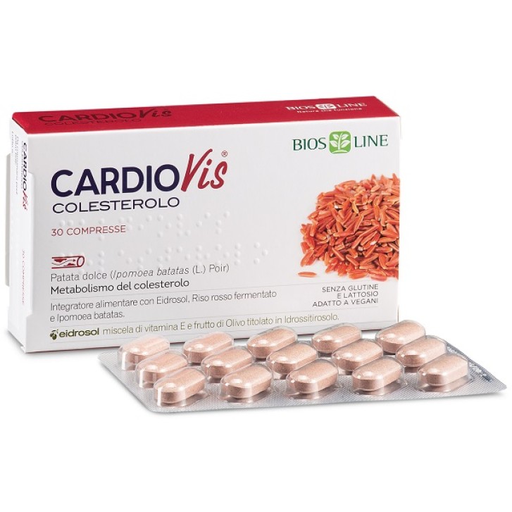 CardioVis Colesterolo 30 Compresse - Integratore per il Colesterolo