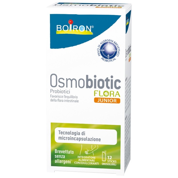 Boiron Osmobiotic Flora Junior 12 Bustine - Integratore di Probiotici