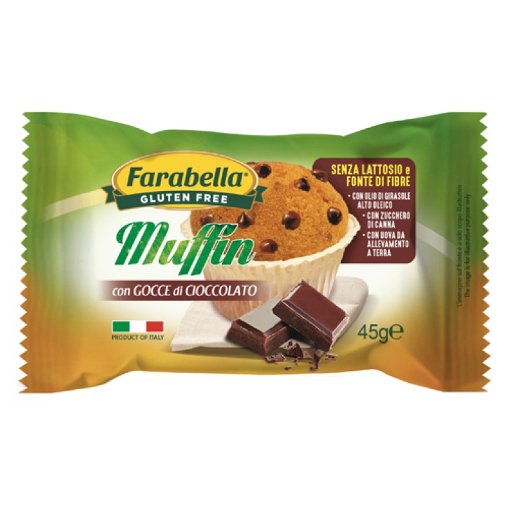 Farabella Senza Glutine Muffin al Cioccolato 45 grammi