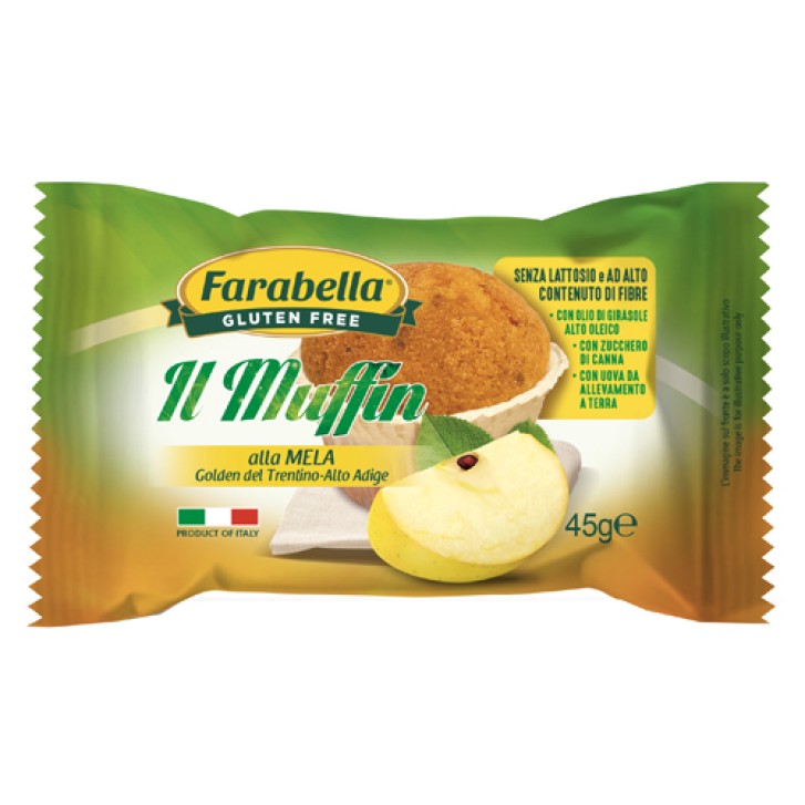 Farabella Senza Glutine Muffin Mela 45 grammi